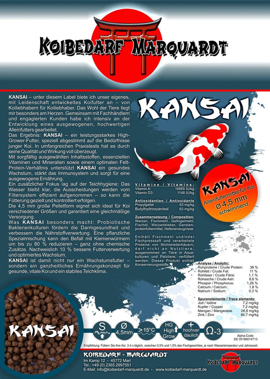 Kansai Koifutter schwimmend