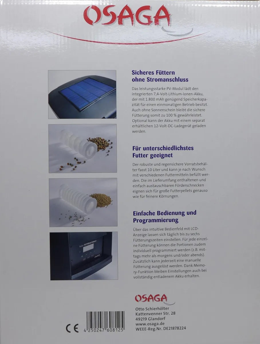 Osaga Solar Futterautomat